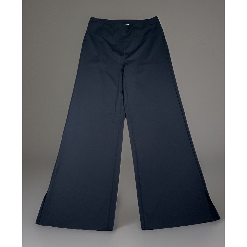 Travis Mathew Moveknit Bonded Pant Women XL Navy Wide Leg Flared Performance